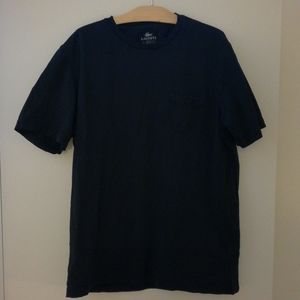 Lacoste Black Solid T-Shirt (new without tags)